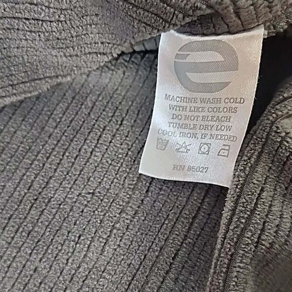 Etoinc Sweater Men's 2XL Dark Gray Long Sleeve 1/4 Zip Moisture Wicking Athletic